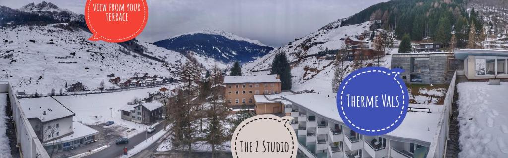 Z Studio - next door to Vals Therme v zimě