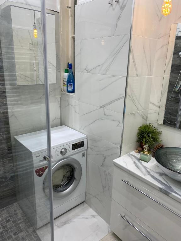 Kúpeľňa v ubytovaní Lonyay Street Apartment