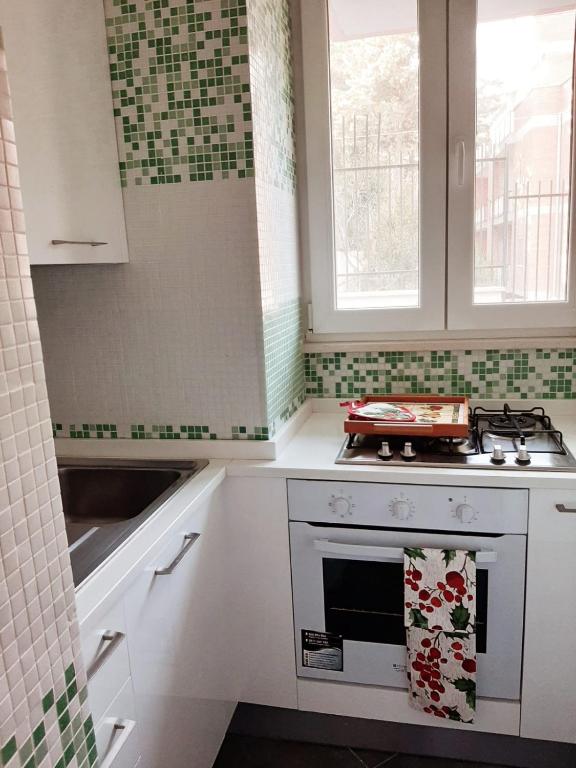 Kuchyň nebo kuchyňský kout v ubytování Anna suite room
