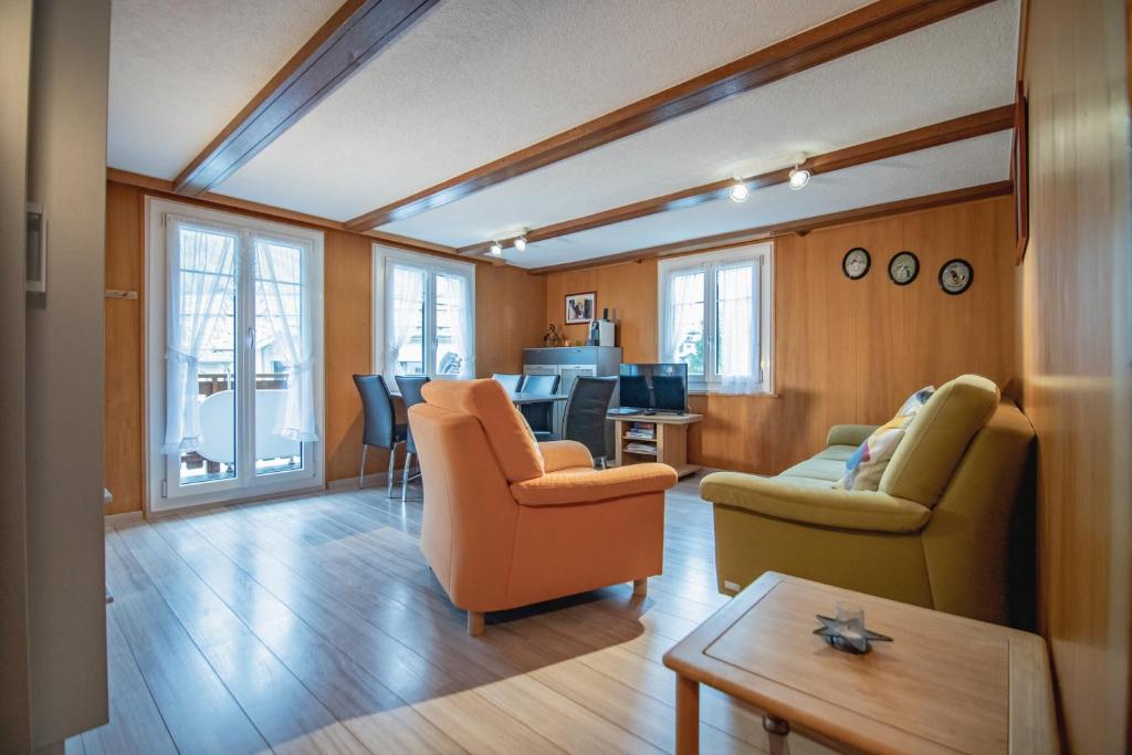 Posezení v ubytování Chalet Alpenruh