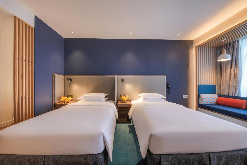 Holiday Inn Express Xiamen Airport Zone, an IHG Hotel - Salle Jumelle Supérieure Avec Vue Sur La Mer