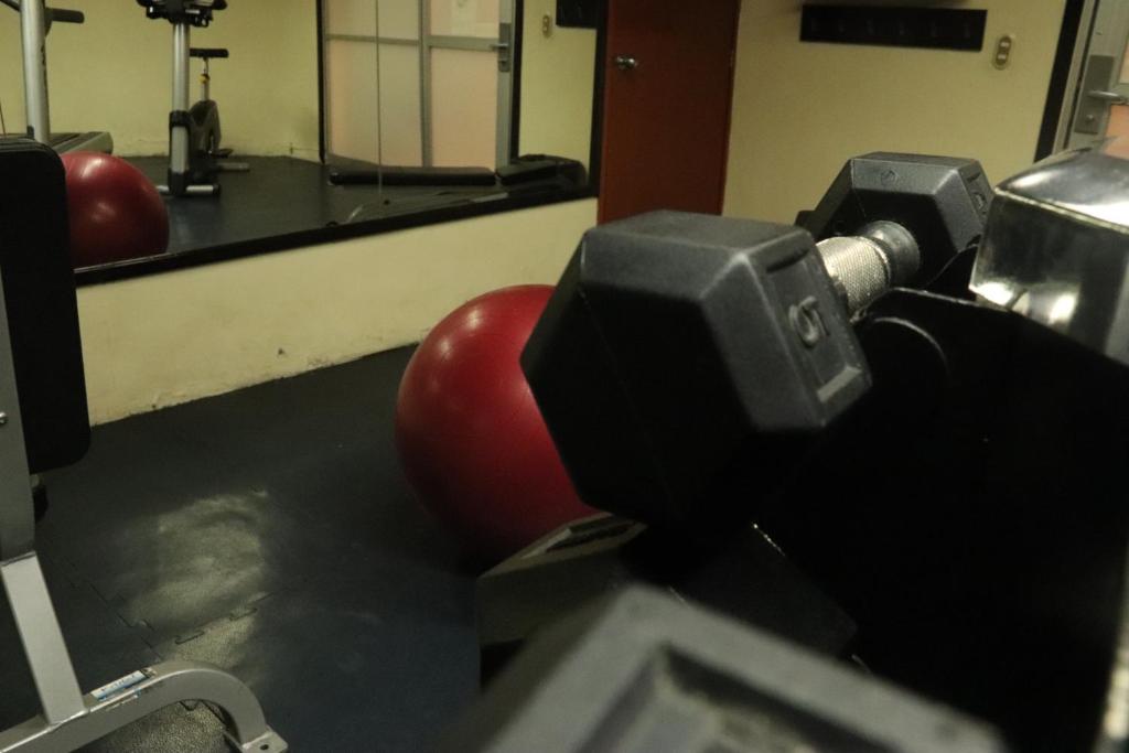 Fitness centrum a/nebo fitness zařízení v ubytování Hotel Santa Irene Guadalajara
