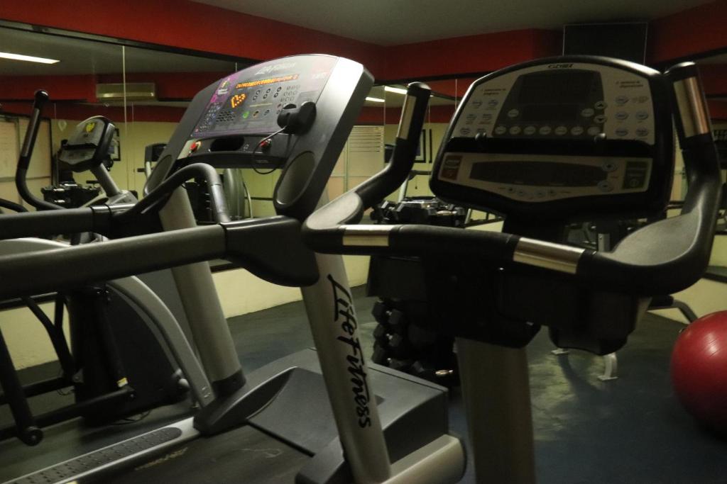 Fitness centrum a/nebo fitness zařízení v ubytování Hotel Santa Irene Guadalajara