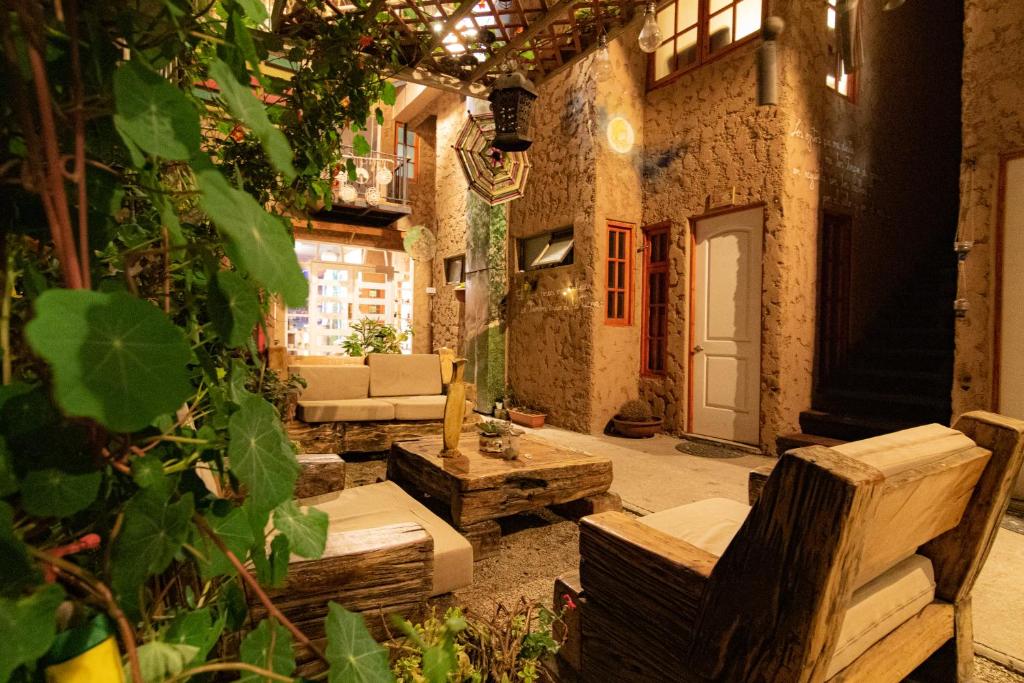 Posezení v ubytování Hostal Valle Mistral