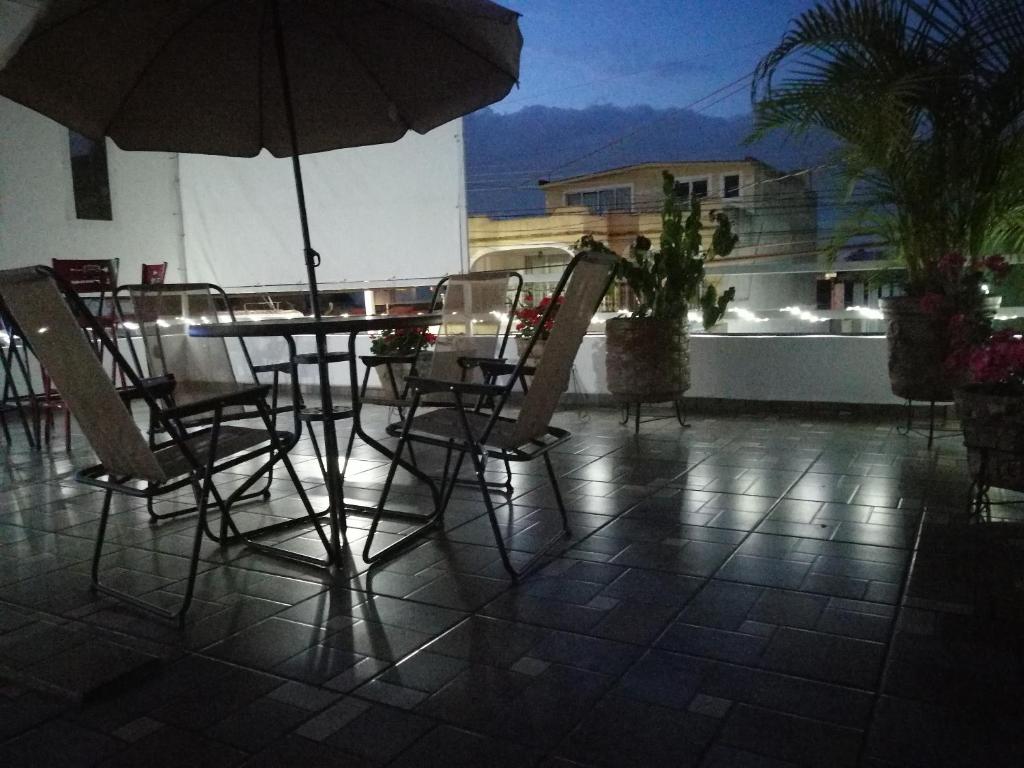 Balkón nebo terasa v ubytování Hostal Maple