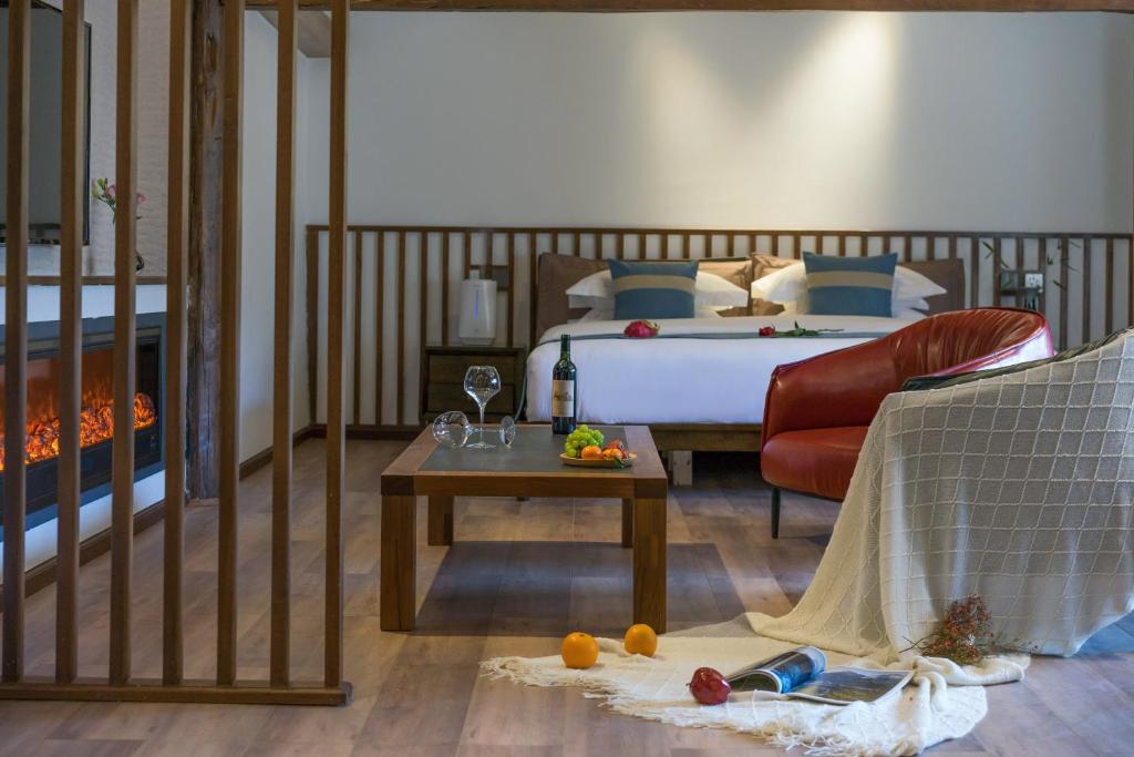 Postel nebo postele na pokoji v ubytování Artistic-Suite