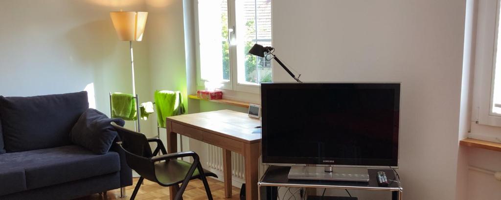 TV a/nebo společenská místnost v ubytování B&B Tomsi