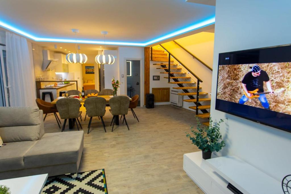 Posezení v ubytování Villa DVORI