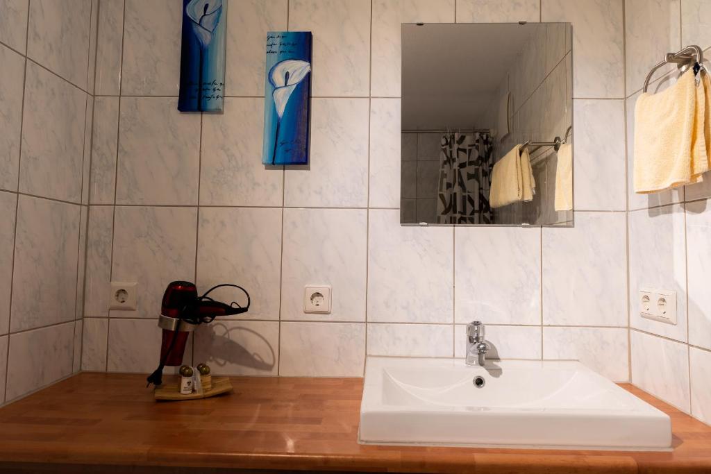 Koupelna v ubytování Sonnenhof