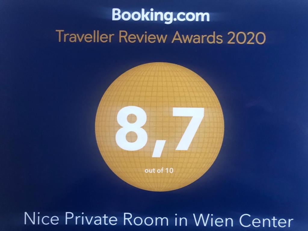 Certifikát, ocenenie alebo iný dokument vystavený v ubytovaní Nice Private Room in Wien Center