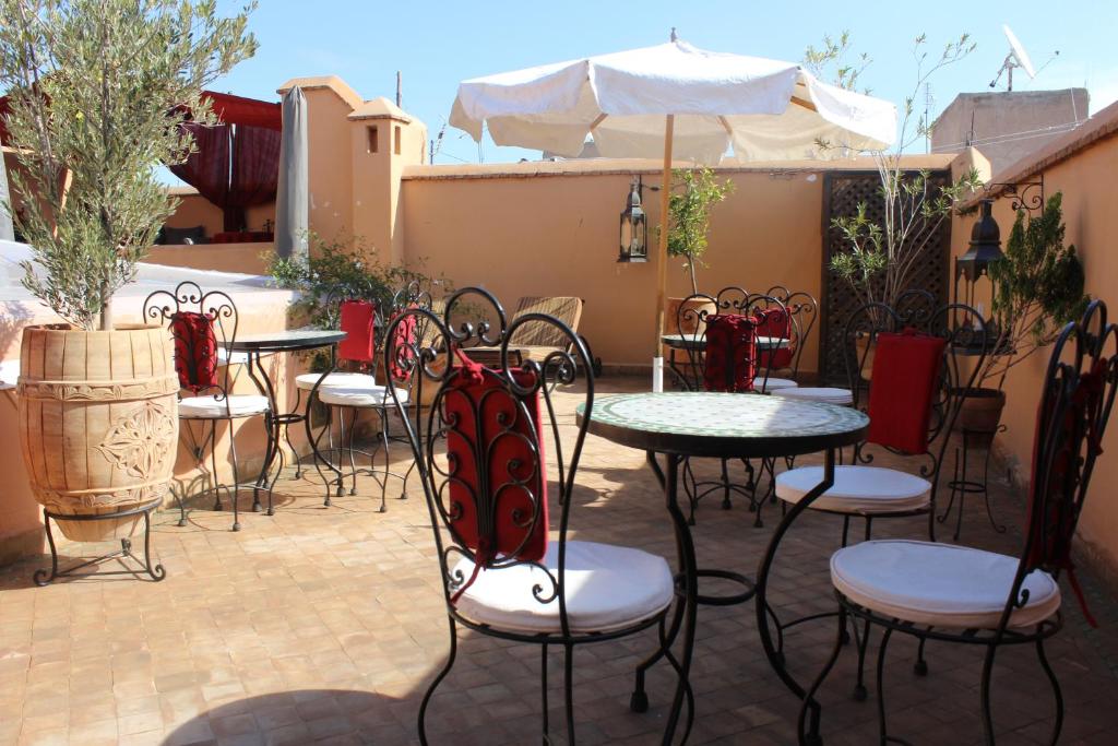 Restaurace v ubytování Riad Smara