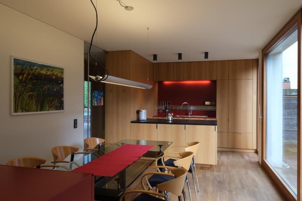 Kuchyň nebo kuchyňský kout v ubytování Ferienhaus S11 Lustenau