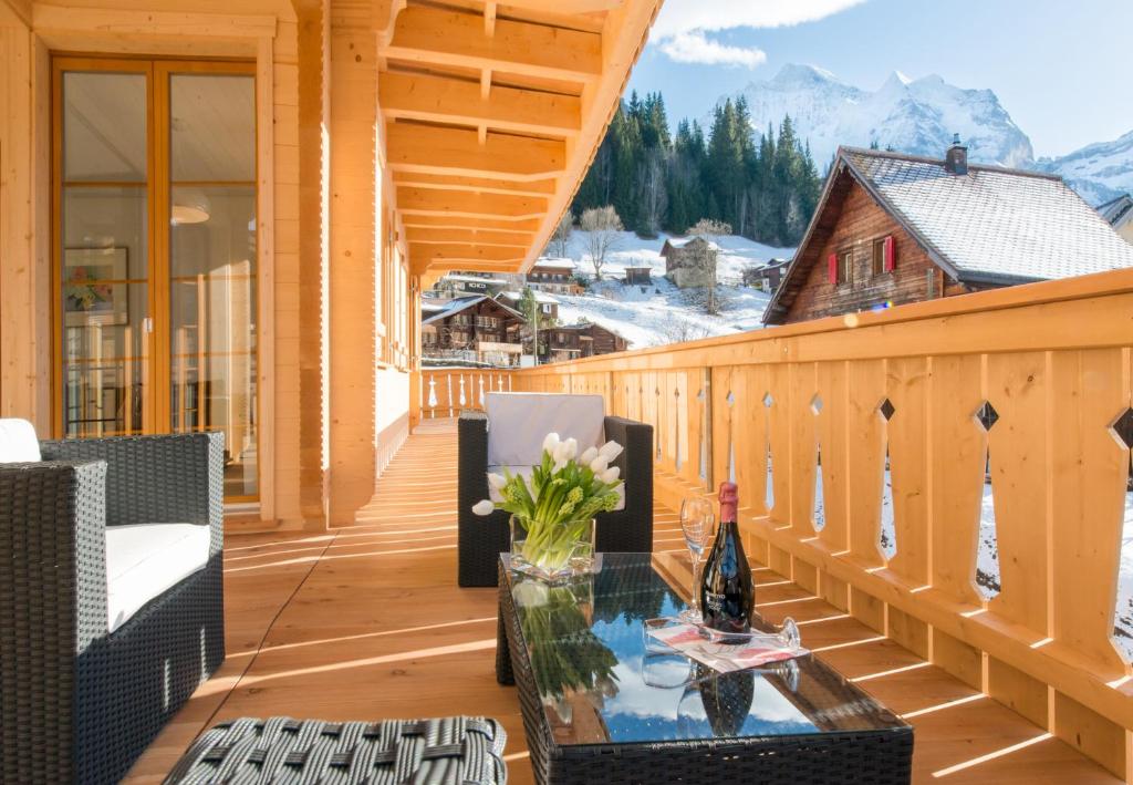 Nespecifikovaný výhled na hory nebo výhled na hory při pohledu z apartmánu
