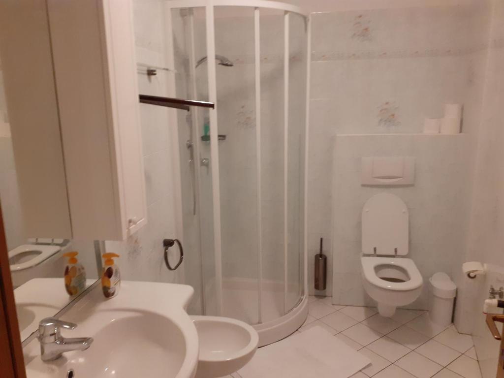 Koupelna v ubytování Appartamenti Rumo