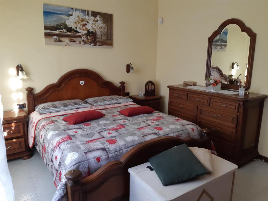 Posteľ alebo postele v izbe v ubytovaní vacanze in sardegna