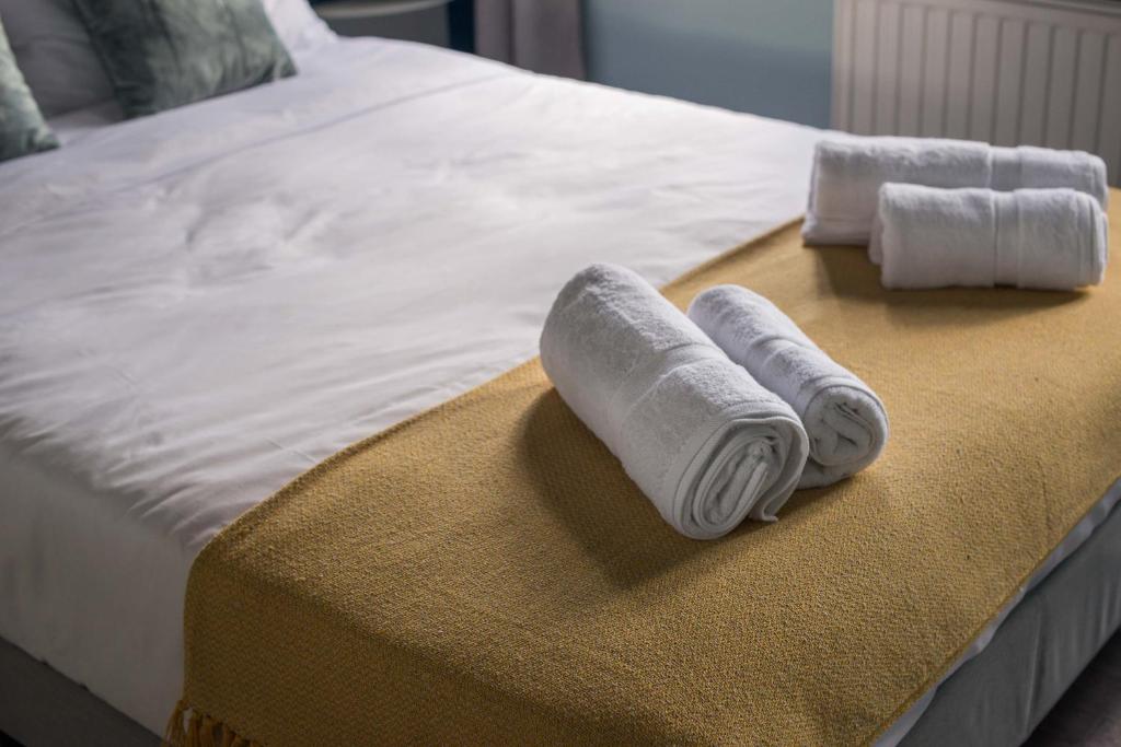 Postel nebo postele na pokoji v ubytování Charis Guesthouse