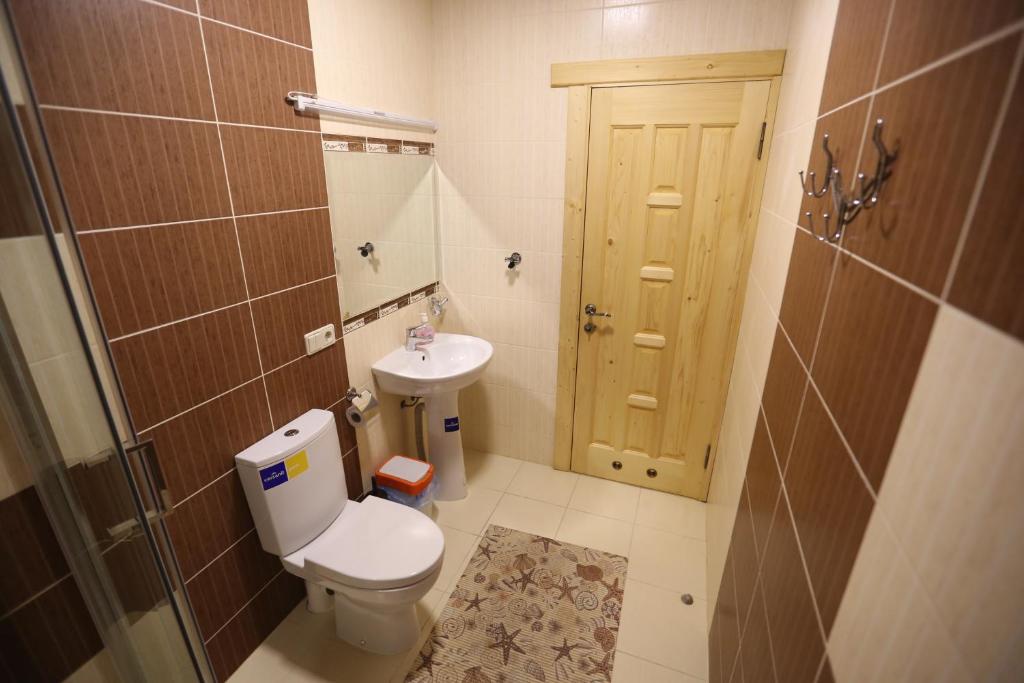 Koupelna v ubytování Sadyba Lisova Kvitka