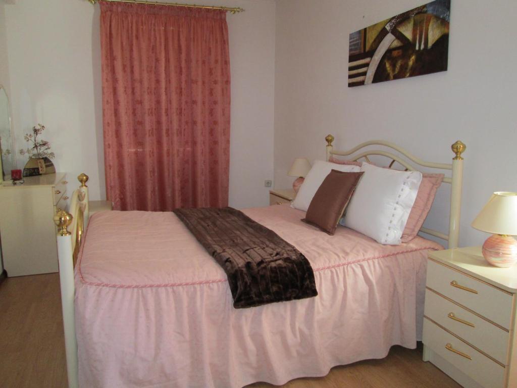 Cama o camas de una habitación en Casa Das Lages