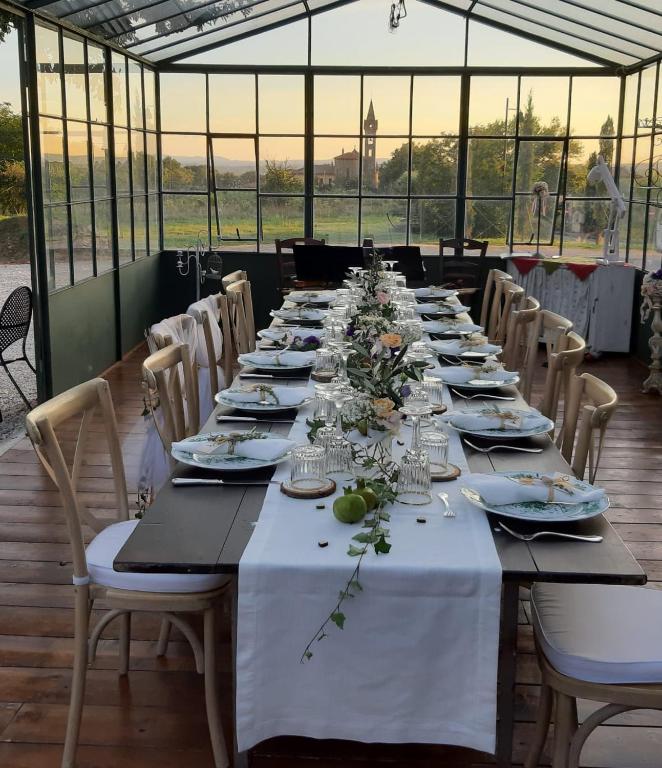 Reštaurácia alebo iné gastronomické zariadenie v ubytovaní La Cantina Relais - Fattoria Il Cipresso
