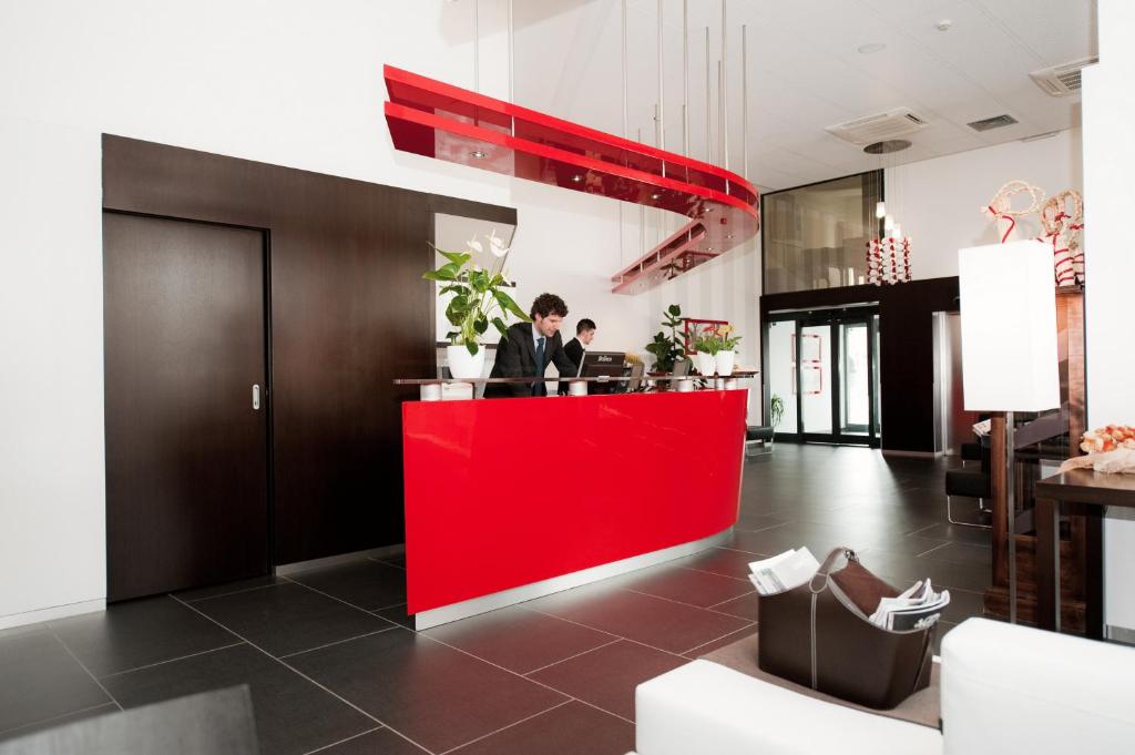 Kuchyň nebo kuchyňský kout v ubytování Hotel Rivarolo
