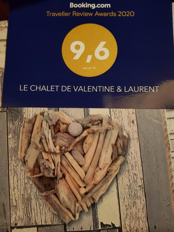 Certifikát, hodnocení, plakát nebo jiný dokument vystavený v ubytování Le Chalet de Valentine & Laurent