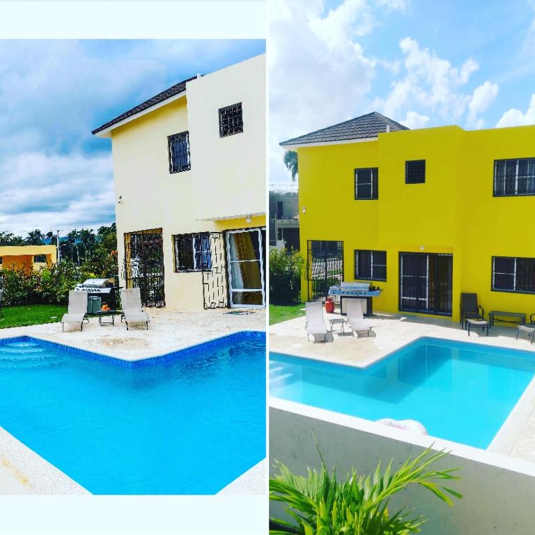 Bazén v ubytování Playa Dorada Mountainview Villa nebo v jeho okolí