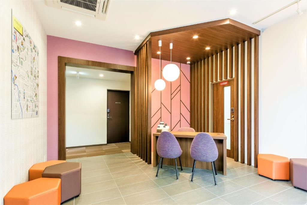 Posezení v ubytování M's Hotel Kyoto Station Kasuga