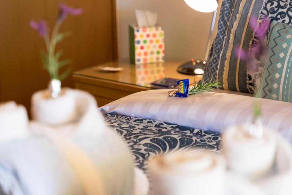 Postel nebo postele na pokoji v ubytování Chalet Romantica