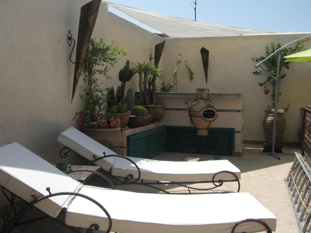 Patio nebo venkovní prostory v ubytování RIAD MAKENE MOUCHKILL