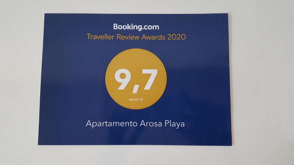 Certifikát, ocenenie alebo iný dokument vystavený v ubytovaní Apartamento Arosa Playa