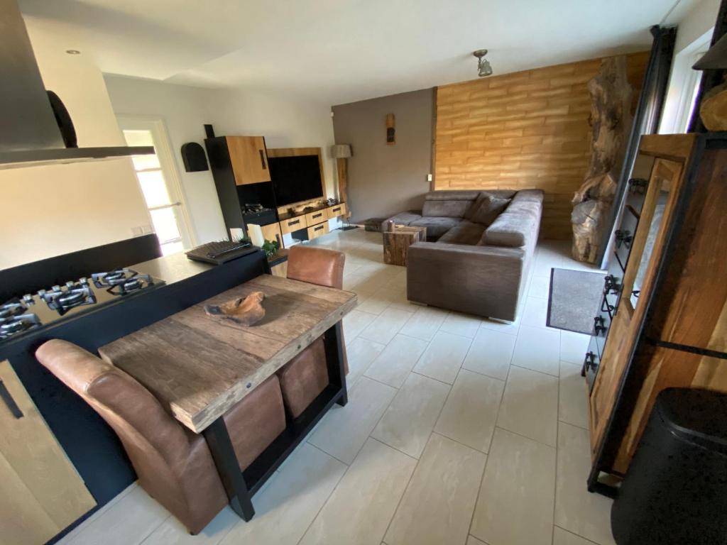 Kuchyň nebo kuchyňský kout v ubytování Beach bungalow Hellevoetsluis