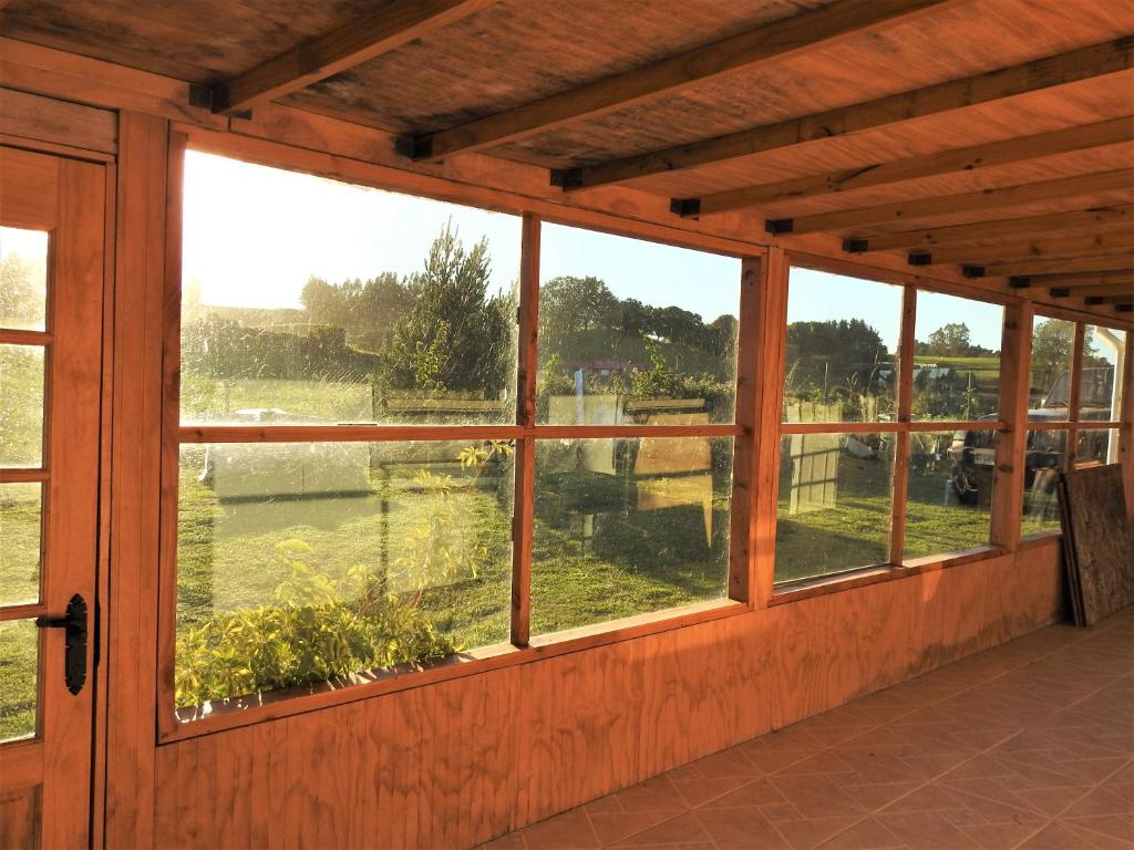 Balkón nebo terasa v ubytování Casa Amoblada Frutillar