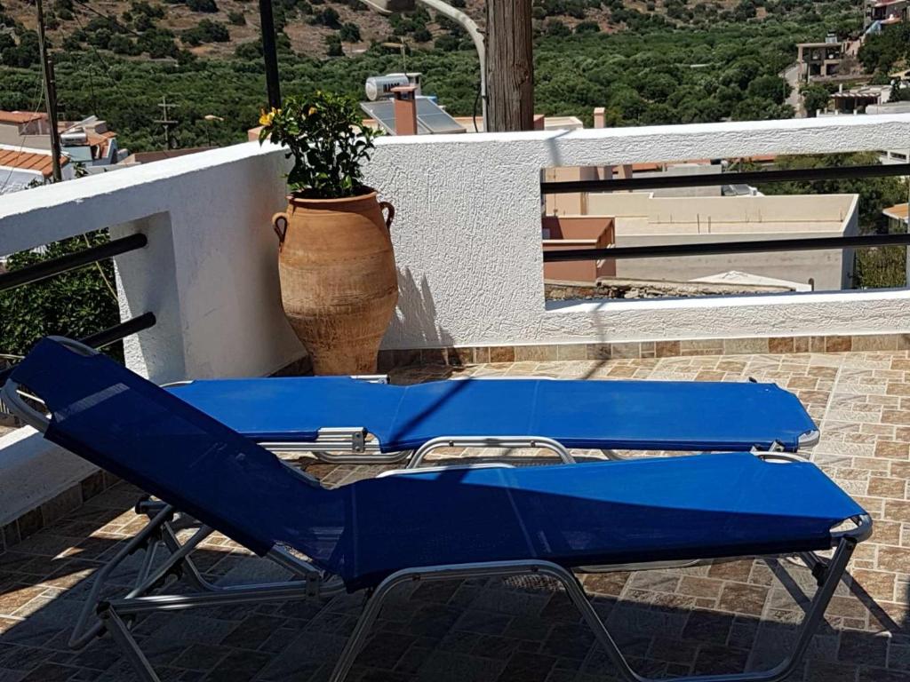 Balkón nebo terasa v ubytování veranda