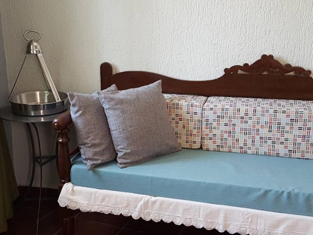 Postel nebo postele na pokoji v ubytování veranda