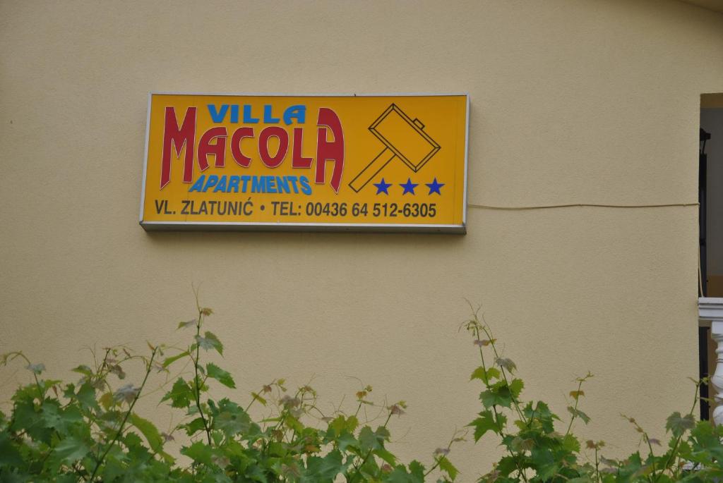 Certifikát, ocenenie alebo iný dokument vystavený v ubytovaní Apartments Villa Macola