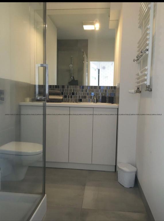 Kúpeľňa v ubytovaní Apartament45