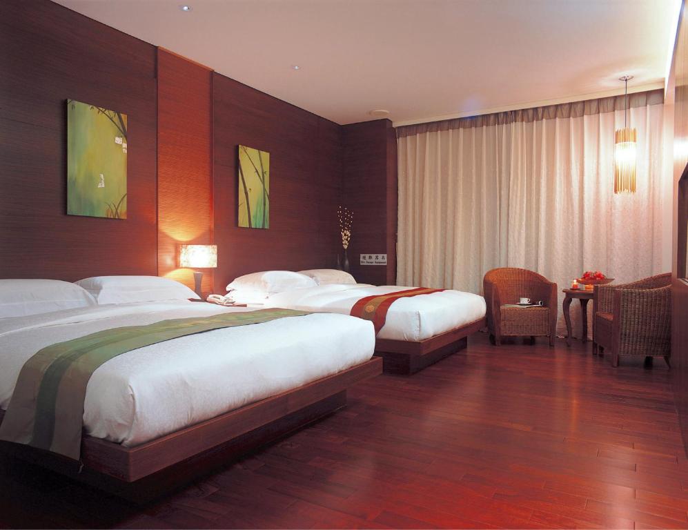 מיטה או מיטות בחדר ב-Einhan Resort