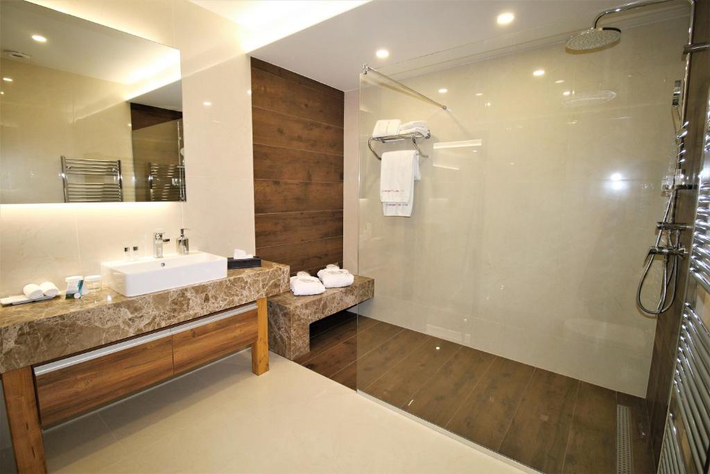 Koupelna v ubytování Hotel Magnus Trenčín