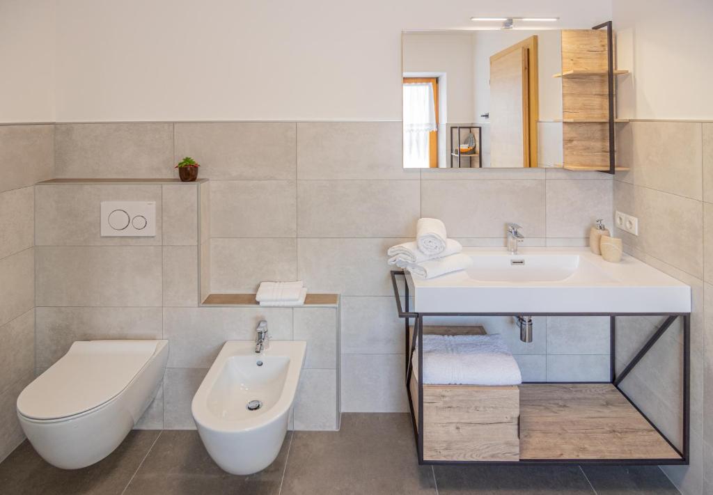 Koupelna v ubytování B&B Frühlingsheim