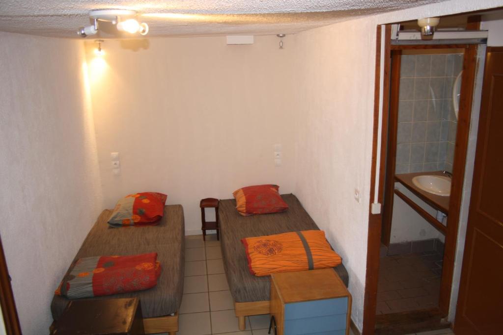 Posezení v ubytování LE GÎTE LES MELEZES