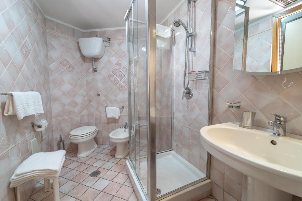 Koupelna v ubytování Hotel Il Ceppo
