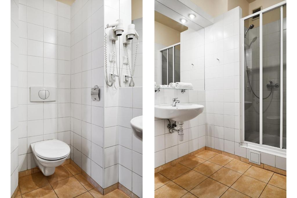 Kúpeľňa v ubytovaní Krakow For You Budget Apartments