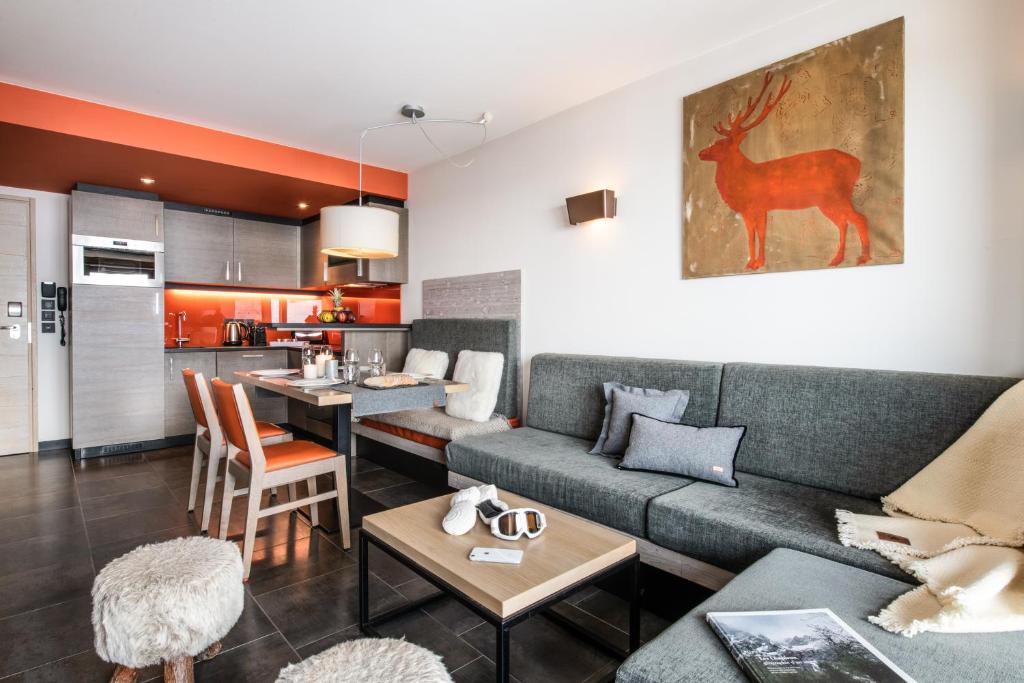 Kuchyň nebo kuchyňský kout v ubytování Residence Montana Plein Sud