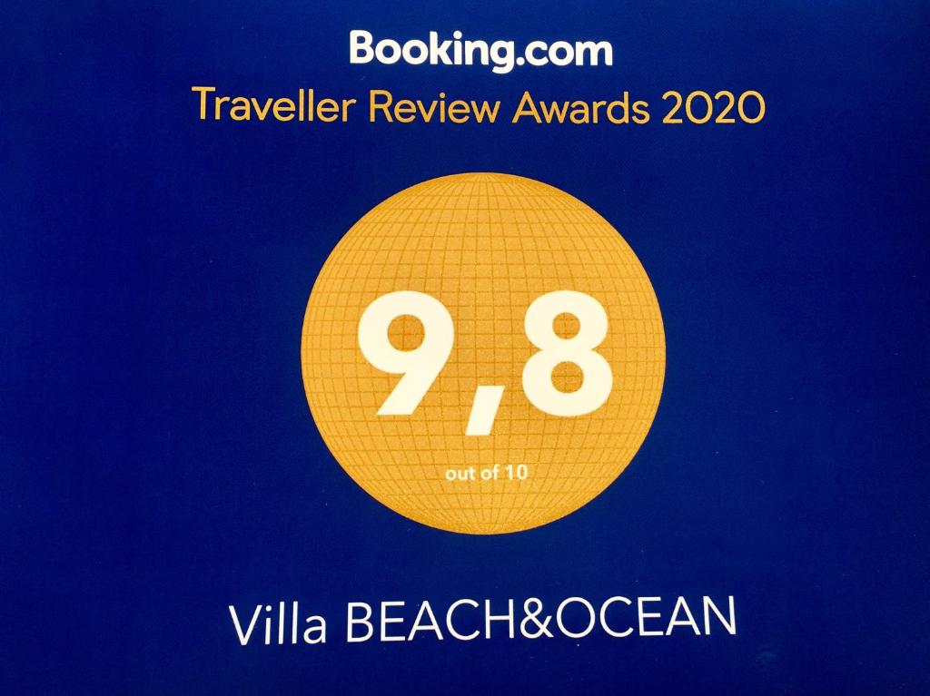Certifikát, hodnocení, plakát nebo jiný dokument vystavený v ubytování Villa BEACH&OCEAN