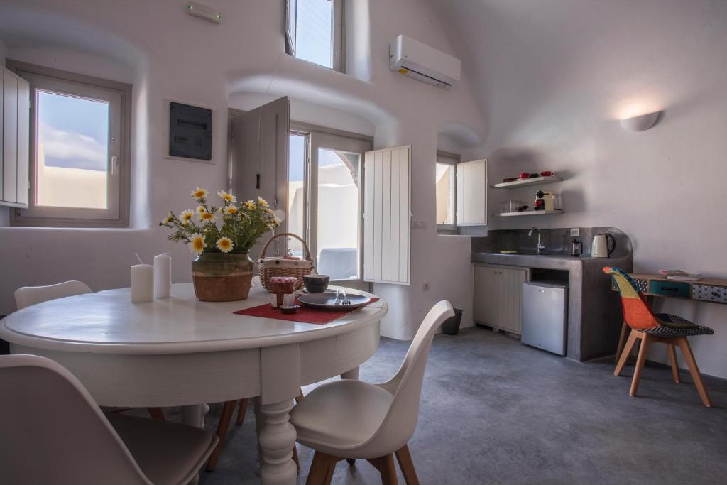 Kuchyň nebo kuchyňský kout v ubytování Cupola Suites