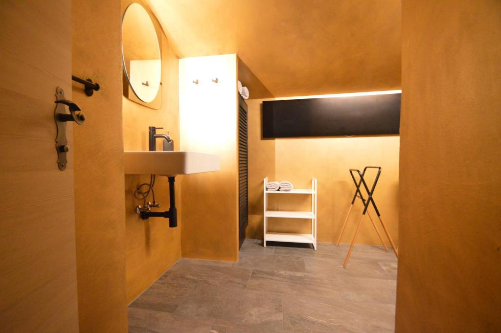 Łóżko lub łóżka w pokoju w obiekcie Bergchalet Hinterstoder