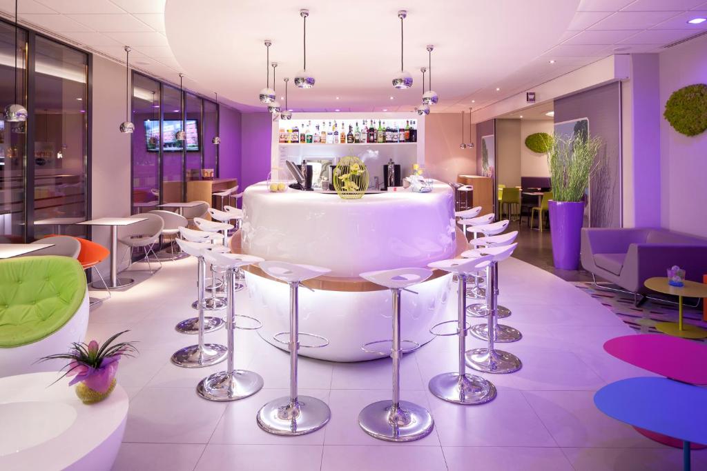 Posezení v ubytování ibis Styles Montbéliard