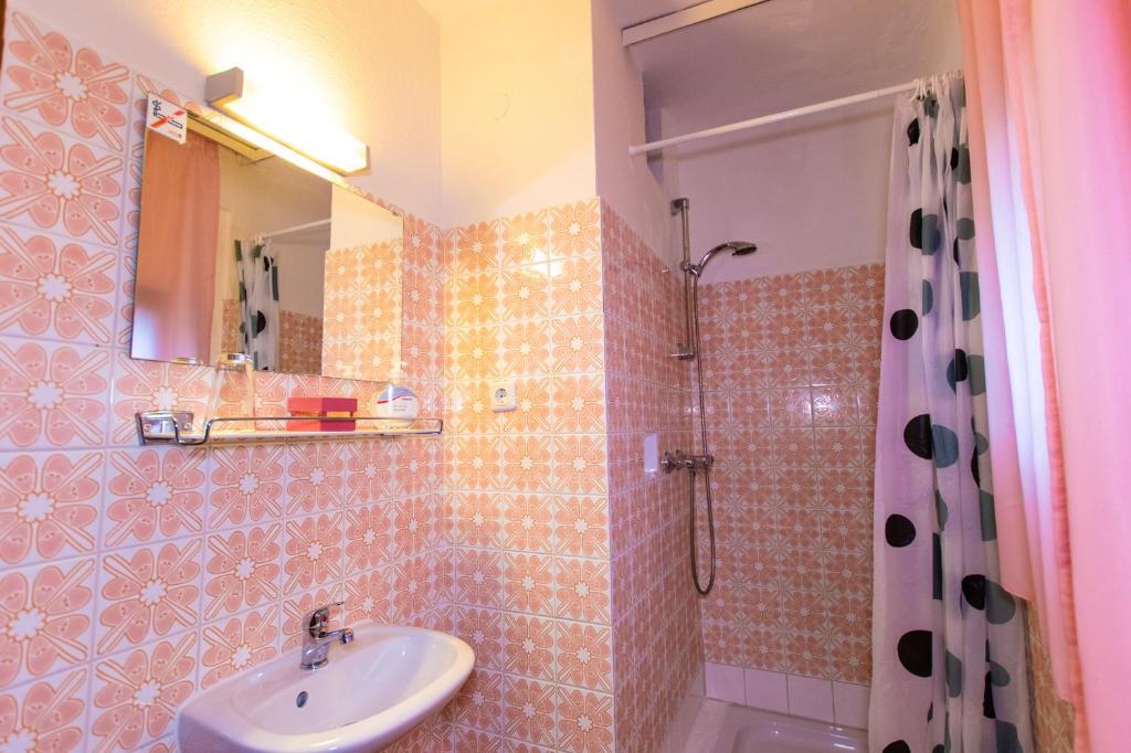 Koupelna v ubytování Hotel Vanda