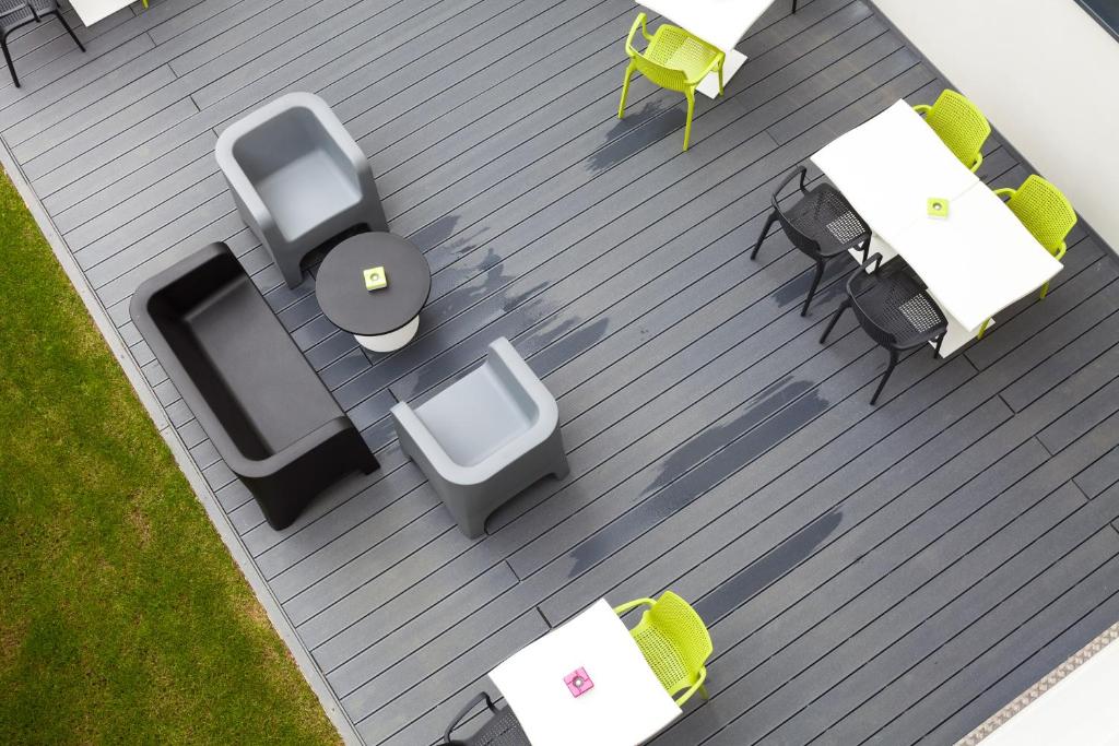 Posezení v ubytování ibis Styles Montbéliard