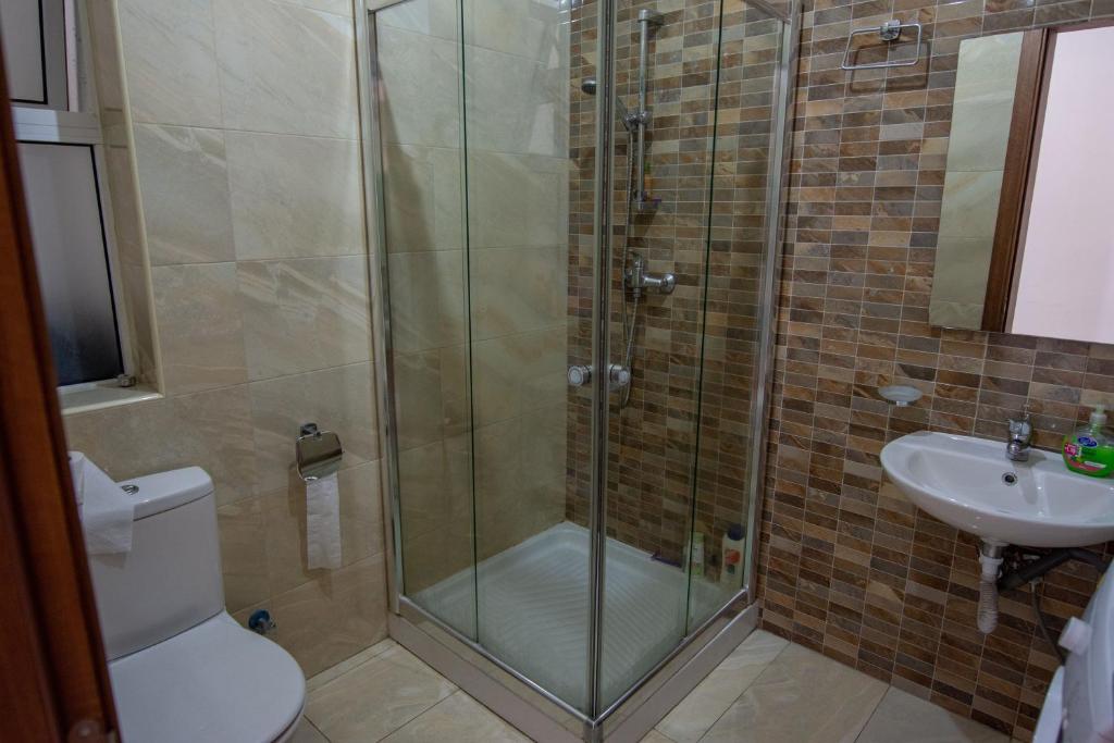 Koupelna v ubytování Seafront Room